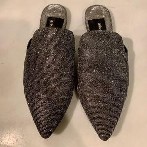 Gently worn Alice & Olivia mules